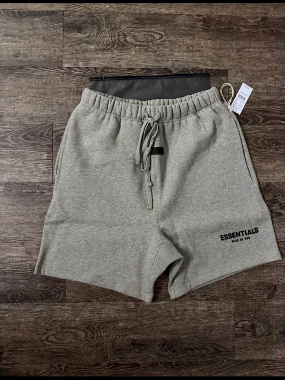 Essentials Men’s Grey Logo Sweat Shorts medium